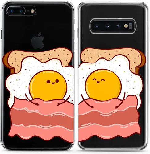 Miniatura 4 de Fundas a juego para parejas compatibles con iPhone 16 15 14 13 12 11 Pro Max Mini Xs X 6s 8 Plus 7+ Xr 10 SE 5 pares de amigos, hojas lindas, gato