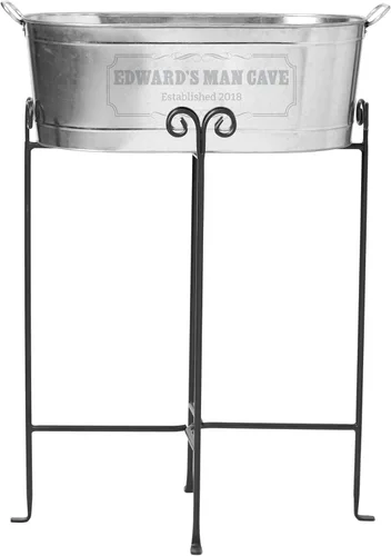 Let's Make Memories Crea tu propia bañera de bebidas personalizada con soporte, tina de bebidas personalizada, esencial de entretenimiento único,