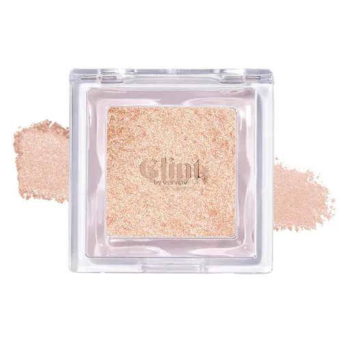 Resaltador Glint Dewy (luna húmeda, 0.08 onzas), brillo luminoso, infundido con micropearls, iluminador brillante. Pigmento rico y tacto sedoso,