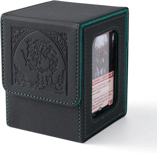 Miniatura 12 de Venssu MTG Caja de Mazos para Exhibición Commander, Caja de Mazos de Cartas que Cabe 100 Cartas con Doble Funda, Caja de Almacenamiento de Cartas