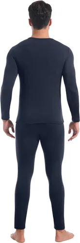 Miniatura 9 de CL convallaria Long Johns - Ropa interior térmica para hombre, forro polar suave, capa base para clima frío, conjunto de regalo