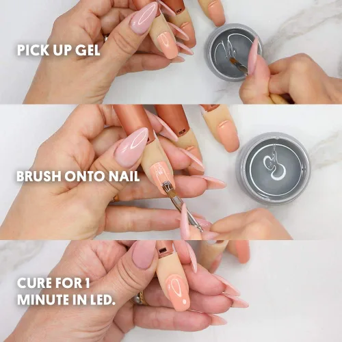 Miniatura 3 de Young Nails Synergy Base Gel - Enredo tecnológicamente avanzado de cadena fácil de usar. Construye, oculta, esculpe y brillo - Disponible