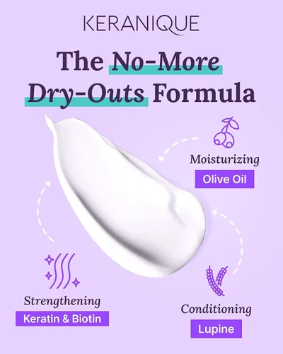 Miniatura 5 de Keranique Acondicionador de queratina de hidratación profunda para el crecimiento del cabello y adelgazamiento del cabello, voluminizador, 8 onzas