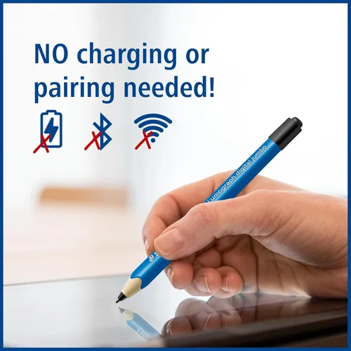 Miniatura 4 de STAEDTLER Mars Lumograph Jumbo Lápiz Stylus Digital con Borrador: Sin Carga, Rechazo de Palma EMR, 4096 Niveles de Sensibilidad a la Presión