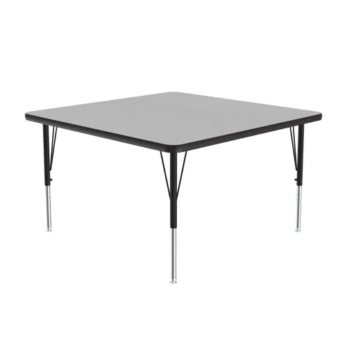 Miniatura 22 de Correll Mesa de Actividades Rectangular para Aula de 24"x36", Altura Ajustable (19"-29"), Granito Negro Laminado Térmico Fusionado Duradero