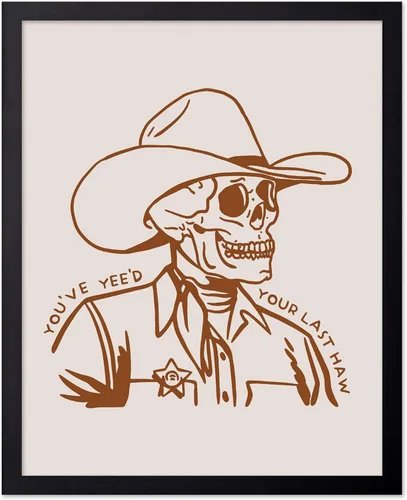 Miniatura 73 de Poster Master Póster de You've Yeed Your Last Haw - Impresión retro de vaquero marrón - Arte occidental - Arte moderno - Arte del salvaje oeste