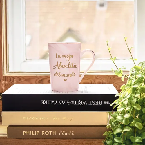 Miniatura 2 de Cabtnca Taza La Mejor Abuelita Del Mundo, regalos de Navidad para el Día de la Madre para la abuela, regalos de abbuela en español, regalos
