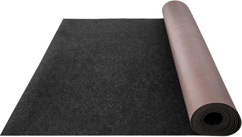 Happybuy 6 pies x 13 pies Alfombra marina negra para barcos impermeable - Alfombra enrollable de 0.18" de espesor para interior y exterior para
