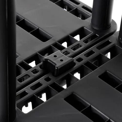 Miniatura 7 de Gracious Living Estantes de almacenamiento de carga ligera, Organizador de estante ventilado Knect-A-Shelf con 4 estantes para el hogar, garaje, 4
