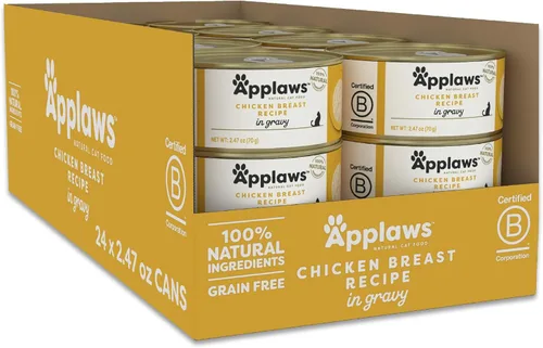 Miniatura 10 de Applaws Alimento húmedo natural para gatos, hecho con ingredientes limitados y naturales, alto en proteínas sin aditivos ni rellenos artificiales