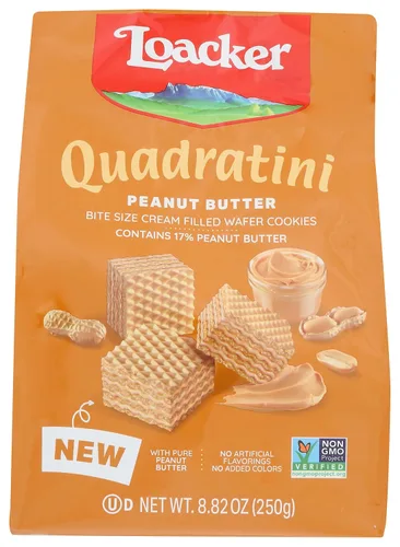 Miniatura 33 de Loacker Quadratini - Paquete grande de galletas de oblea variadas con sabor a frutas - Mezcla de limón, vainilla y yogur de frambuesa - Galletas