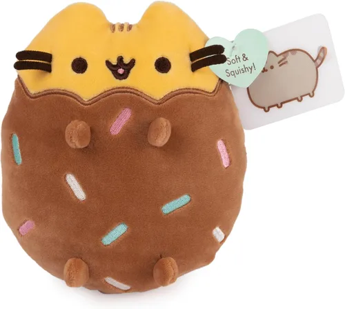 Miniatura 5 de GUND Pusheen - Squisheen de galletas bañadas en chocolate, animal de peluche para edades de 8 años en adelante, marrón/amarillo, 6 pulgadas
