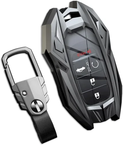 Miniatura 36 de Funda para llavero Nissan con llavero, elegante y duradera funda de protección de aleación de zinc compatible con Altima Maxima Rogue Armada
