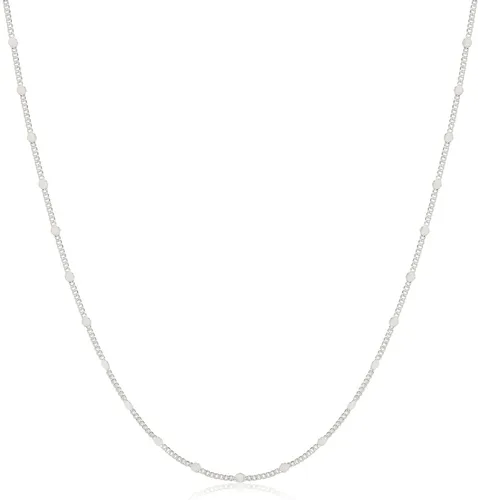 Miniatura 8 de CAROVO Gargantilla para mujer, delicado collar chapado en oro de 14 quilates, con lentejuelas y puntos brillantes, caja de clip satélite, collares