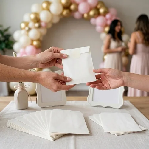Miniatura 2 de Quotidian Bolsas de papel kraft grandes a prueba de grasa de 6 3/4 pulgadas x 8 pulgadas (6.7 x 8.0 in) paquete de 100 – recuerdos de fiesta, Blanco