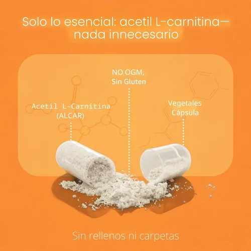 Miniatura 3 de NaturaLife Labs Acetil L-carnitina (ALCAR) 1500 mg por porción – 100 cápsulas – Sin OMG, sin gluten, vegano