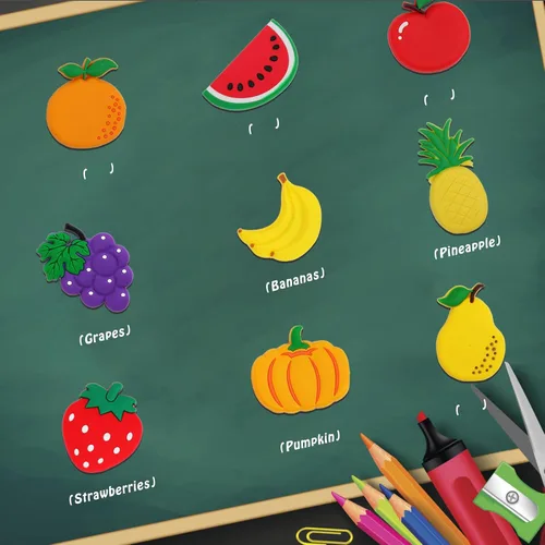 Miniatura 4 de Imanes de refrigerador para niños pequeños – Bonitos imanes de frutas para nevera para niños pequeños de 1 a 3 años, imanes magnéticos de espalda