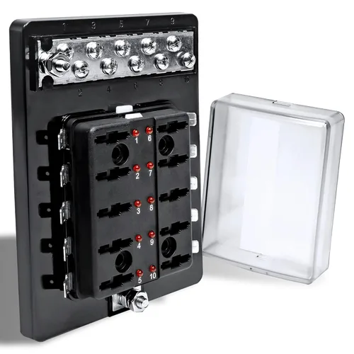 Miniatura 8 de Caja de fusibles con iluminación LED de 6 vías con cubierta, OLS PSZACCEPS051H