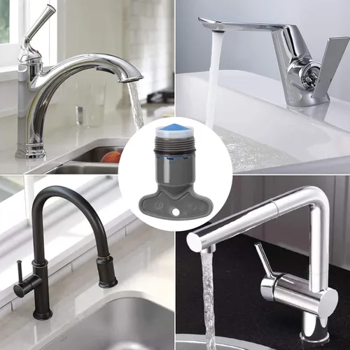 Miniatura 4 de Garosa Aireadores de grifo M20 con herramienta de llave, juego de piezas de repuesto de restrictor de ahorro de agua para fregadero de cocina, grifo