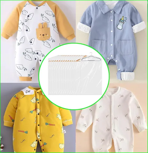 Miniatura 6 de Paquete de 20 fundas de plástico transparente (18 x 28 pulgadas), para ropa de niños, bolsas de tintorería, fundas de ropa para colgar, bolsas