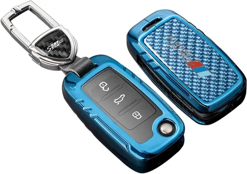 Miniatura 14 de Funda para llavero Honda con llavero, protección de aleación de zinc de fibra de carbono real compatible con 2022 2023 Accord Civic HR-V CR-V Pilot