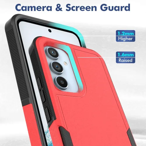 Miniatura 89 de Jeylly Compatible con Samsung Galaxy A22 5G Funda, Funda Samsung A22 5G con 2pcs protectores de pantalla de vidrio templado