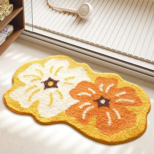 Miniatura 11 de Alfombra de baño extra absorbente, antideslizante, de felpa gruesa, lavable a máquina, para dormitorio, bañera y sala de estar