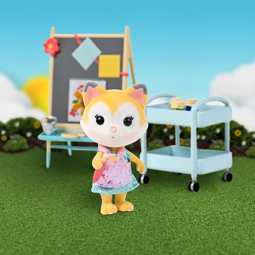 Miniatura 3 de Sunny Days Entertainment Honey Bee Acres - Pintura y arte de color divertido - Juego de casa de muñecas de 13 piezas con figura exclusiva de zorro