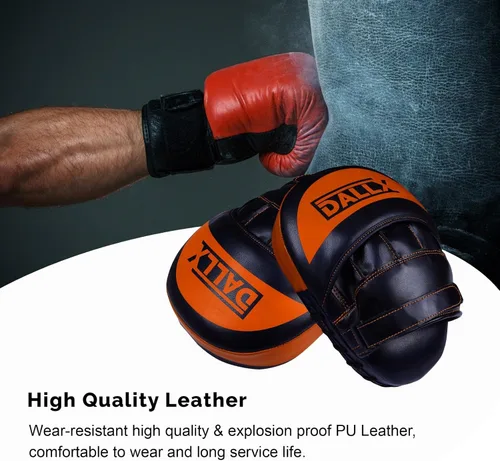 Miniatura 7 de DALLX Guantes deportivos con gancho y Jab curvados para entrenamiento de artes marciales, karate, kickboxing, muay thai, con correas ajustables