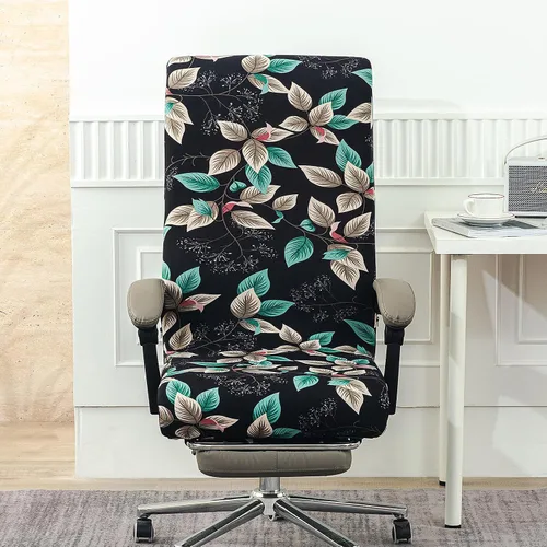 Miniatura 8 de Fundas elásticas para silla de oficina con cremallera duradera, funda elástica para silla de computadora o escritorio con estampado, funda universal
