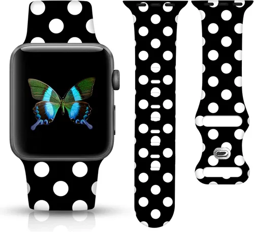 Miniatura 11 de Compatible 38mm Correas de Apple Watch para mujeres 40mm 41mm 42mm 44mm 45mm, correas iWatch para mujeres, pulseras de lunares, correa de Apple