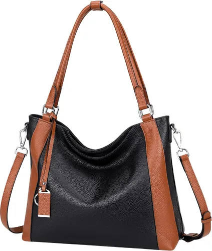 Miniatura 8 de Over Earth Genuine Leather Purses for Women Large Hobo Bags Lady Shoulder Handbags with Detachable Strap