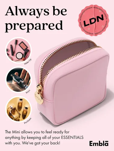 Miniatura 4 de BE MINE - Bolsa de maquillaje de San Valentín, bolsa de viaje para cosméticos y neceser, bolsa de nailon con cremallera, lindo organizador