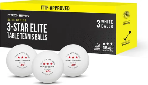 PRO-SPIN Pelotas de ping pong – Pelotas de tenis de mesa premium aprobadas por ITTF de 3 estrellas | Alto rendimiento 40+ ABS calidad profesional