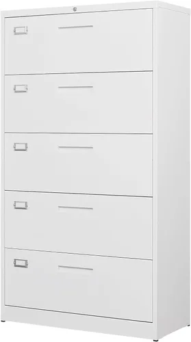 Miniatura 24 de Letaya Archivador de 2 cajones con cerradura, archivador lateral de metal para oficina en casa, tamaño carta/legal/A4