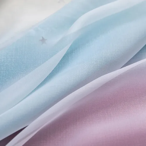 Miniatura 7 de Cortinas de tela con estrellas brillantes para niños, cortinas de princesa para sala de estar, cortinas opacas para ventana, cortina opaca