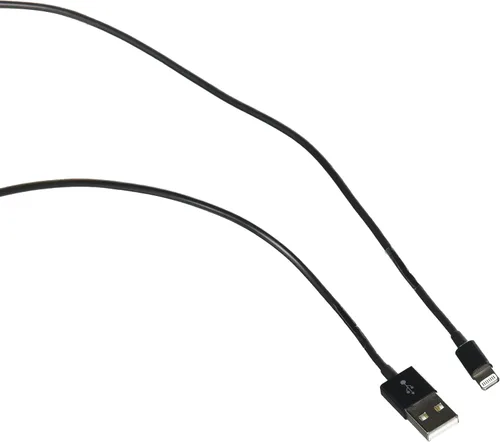 Monoprice Cable de carga Lightning a USB tipo A, certificado MFi de Apple, 3 pies, color negro, serie Essential