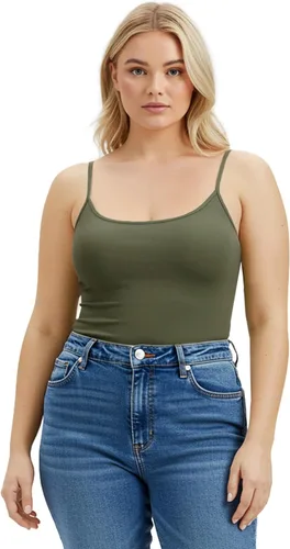 Miniatura 149 de Emmalise Camisola larga casual básica para mujer, con tirantes ajustables, top en capas