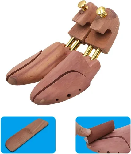 Miniatura 6 de Árbol de zapatos de madera de cedro rojo con tubos gemelos, 2