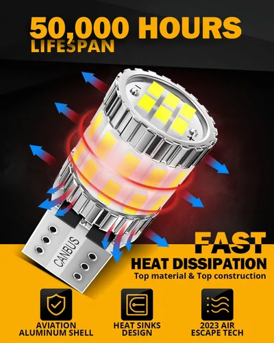 Miniatura 4 de Auxbeam Bombillas LED mejoradas B1-T10 serie 194