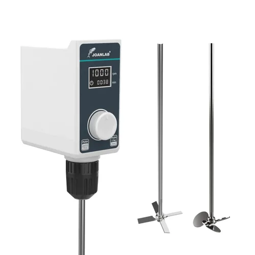 JOANLAB Agitador de sobrecarga 20L 20000 mPas Mezclador digital de sobrecarga agitador de laboratorio con varillas de agitación 100-1500RPM
