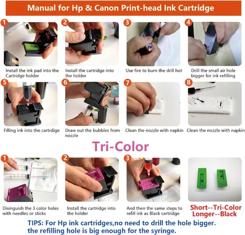 Miniatura 2 de Herramientas de recarga de tinta compatibles con cartuchos de tinta Canon PIXMA PG-275 CL-276 PG-275XL CL-276XL 275XL 276XL 245XL 246XL Series