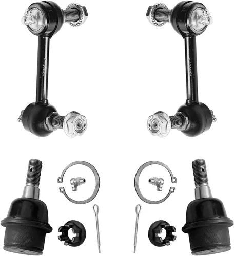 Miniatura 271 de Detroit Axle – Kit de suspensión delantera para Hyundai 2013-2018 Santa Fe 2 enlaces de barra de estabilizador 4 varillas de amarre interiores