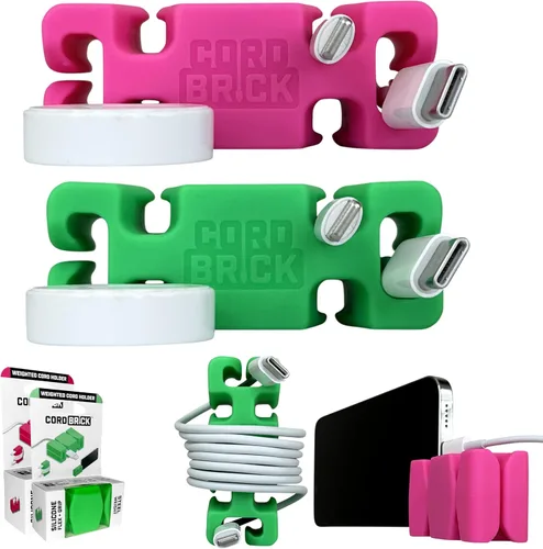 Miniatura 13 de CordBrick Rellenos para Calcetines para Adultos Gestión de Cables Soporte de Cable con Peso Envoltorio de Cable Soporte para Teléfono - Organizador