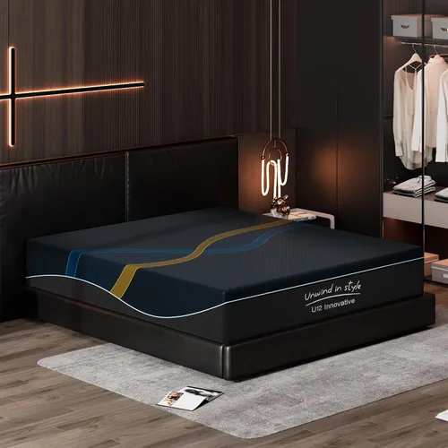 Miniatura 10 de sogesfurniture Colchón de tamaño individual, colchón de espuma viscoelástica de gel de carbón de bambú de 10 pulgadas para un sueño cómodo y un