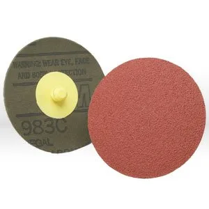 3M Roloc Disc 777F - Disco de molienda de óxido de aluminio de cerámica de grano 80 - Para lijadoras de disco - Cambio rápido Roloc - Respaldo