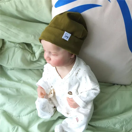 Miniatura 6 de Gorro de punto para recién nacido, para niños y niñas, con forro de satén sedoso, gorro para niños pequeños