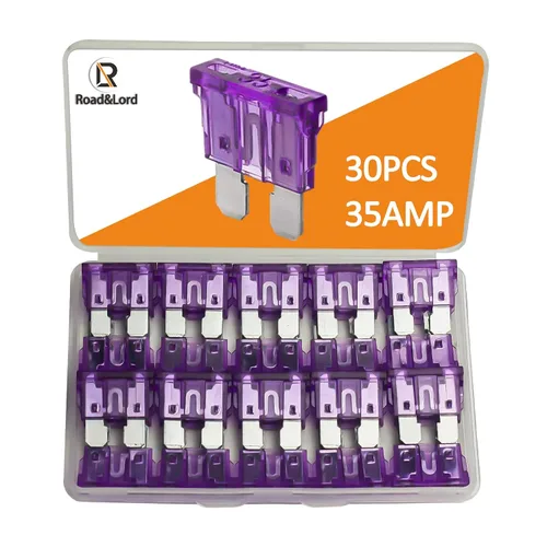 Miniatura 12 de Kit de 30 piezas de fusibles de cuchilla estándar de 2A - Kit surtido de fusibles de cuchilla automotriz estándar, fusibles automotrices, fusible