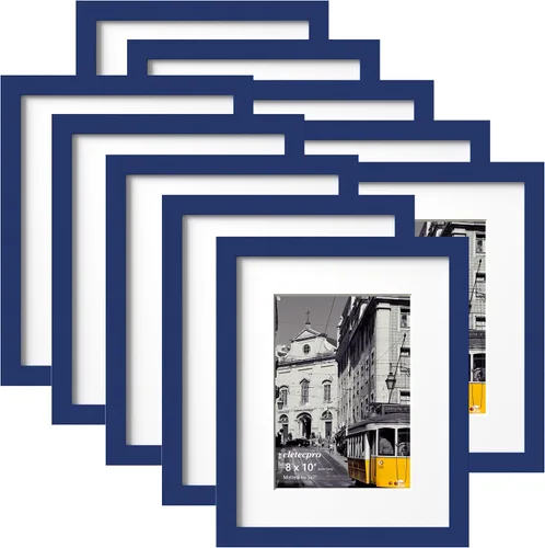 Miniatura 55 de eletecpro - Juego de 10 marcos de fotos de 5 x 7 pulgadas, collage de marcos de fotos para decoración de pared, muestra fotos de 4 x 6