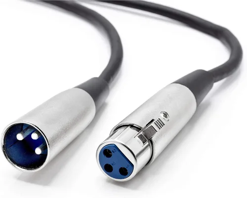 Miniatura 8 de THE CIMPLE CO Cable de extensión de micrófono XLR macho a XLR hembra de 10 pies, cable equilibrado de 0.236 in con conector de 3 pines
